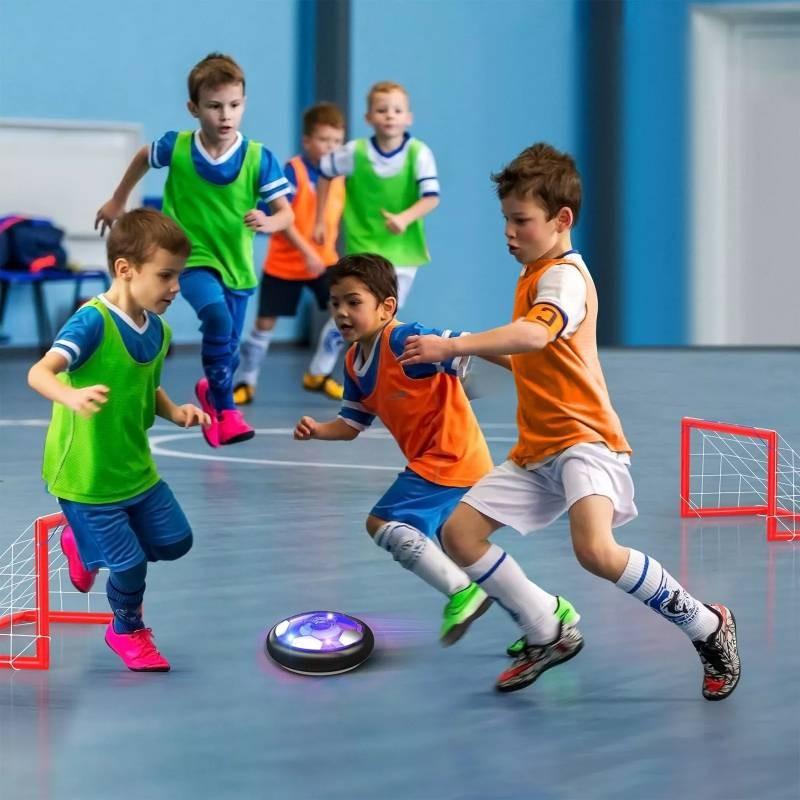 Indoor Games Floating Hover Soccer Ball Air Power With Lights Children Gift Toy