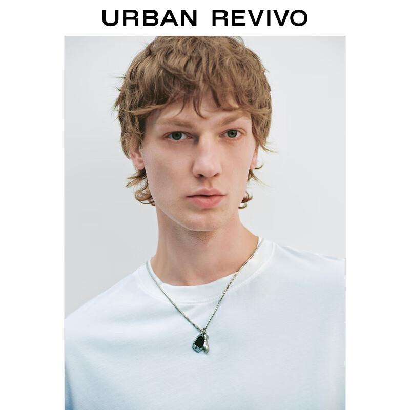 T-shirt à manches courtes UR pour homme avec design de collier dégradé