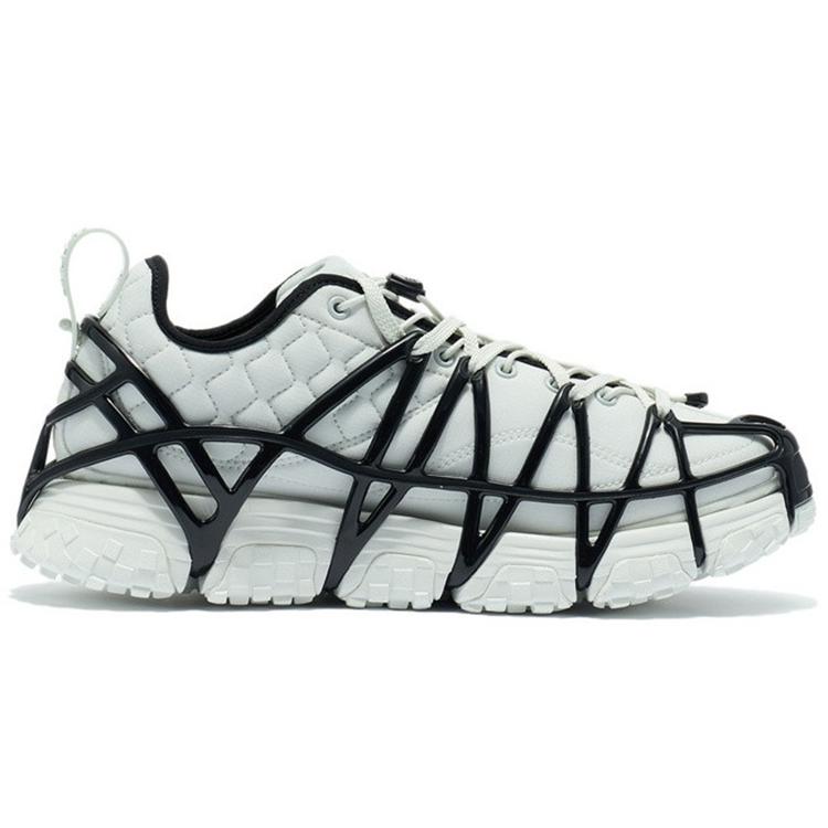 Li Ning Mix Ace Trendy Low top Casual Shoes Men's Frost White Black ARYR013-5