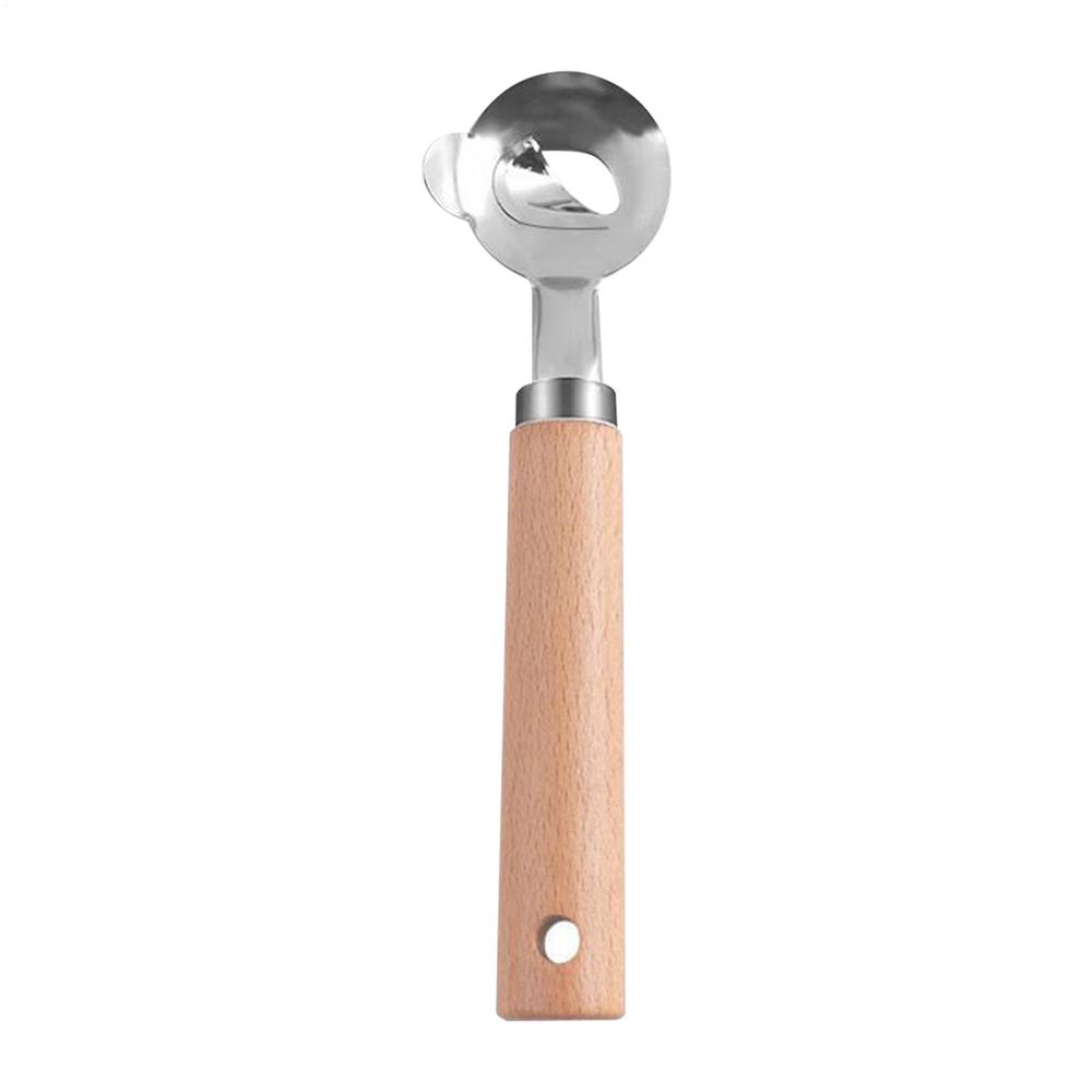 Cactus Peeler Spoon Chinese Noodle Cutter Manual Cactus Thorn Remover With Wood Handle Pasta Cutter For Kitchen Dining Room