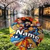 Custom Name Personalized DRAGON BALL Print Umbrella, Auto Open Close, 8‑Rib Sturdy Frame, Commute Camping Hiking Use, Birthday Gift