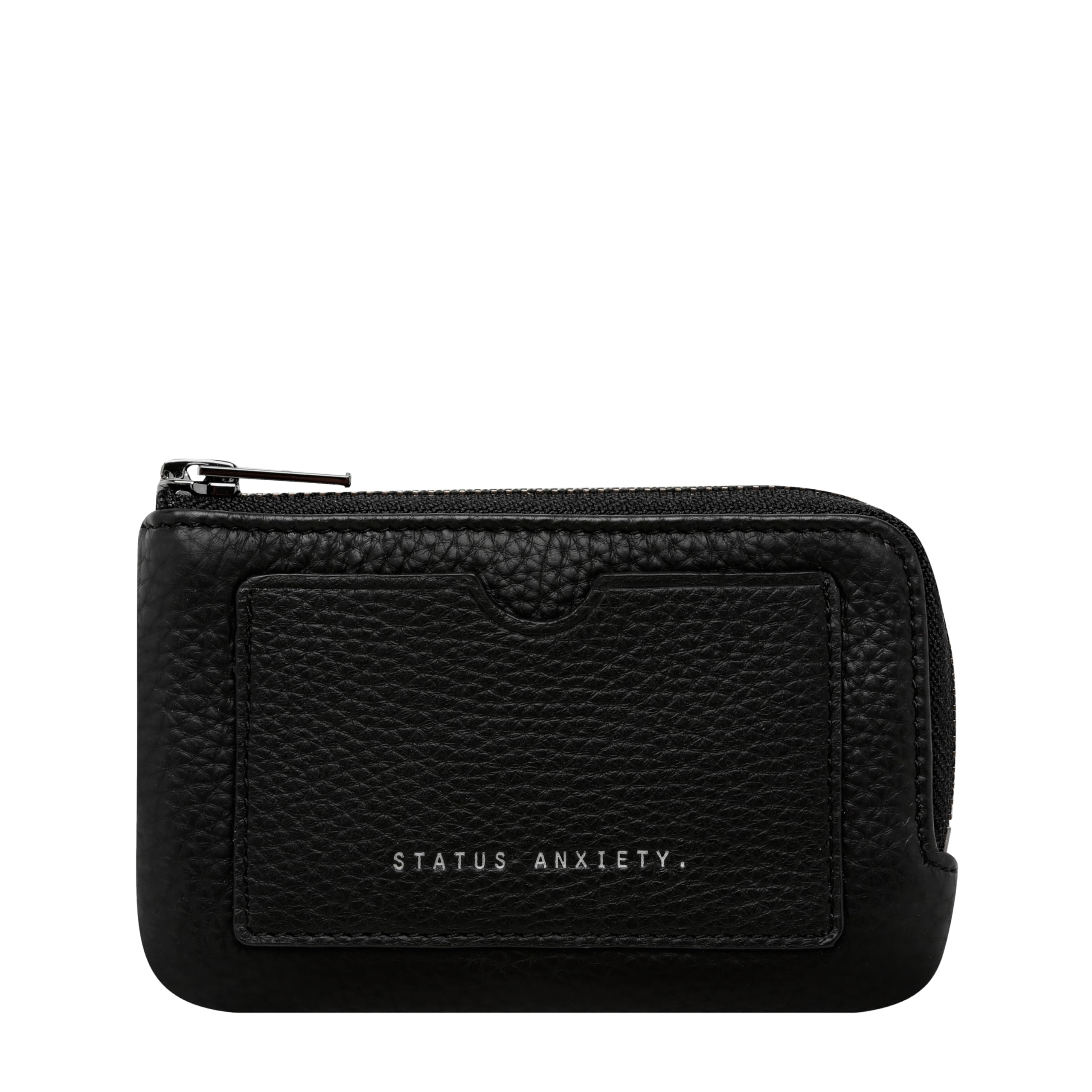 

LEFT BEHIND Wallet Thin Wallet Card Case Leather Genuine Leather Mini Wallet Mini Wallet Plenty Coin Purse Compact Cowhide Black [Status Amongst]