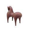 Modern Red & White Resin Tang Horse Ornament for Living Room or Office Decor