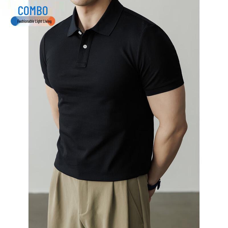 Kangbo Men s 100% Cotton Business Casual Polo Shirt M