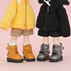 1 Pair PU Leather OB11 Doll Shoes Mini 1/12 Bjd Doll Shoes Lovely Bjd Doll Chain Shoes  Molly