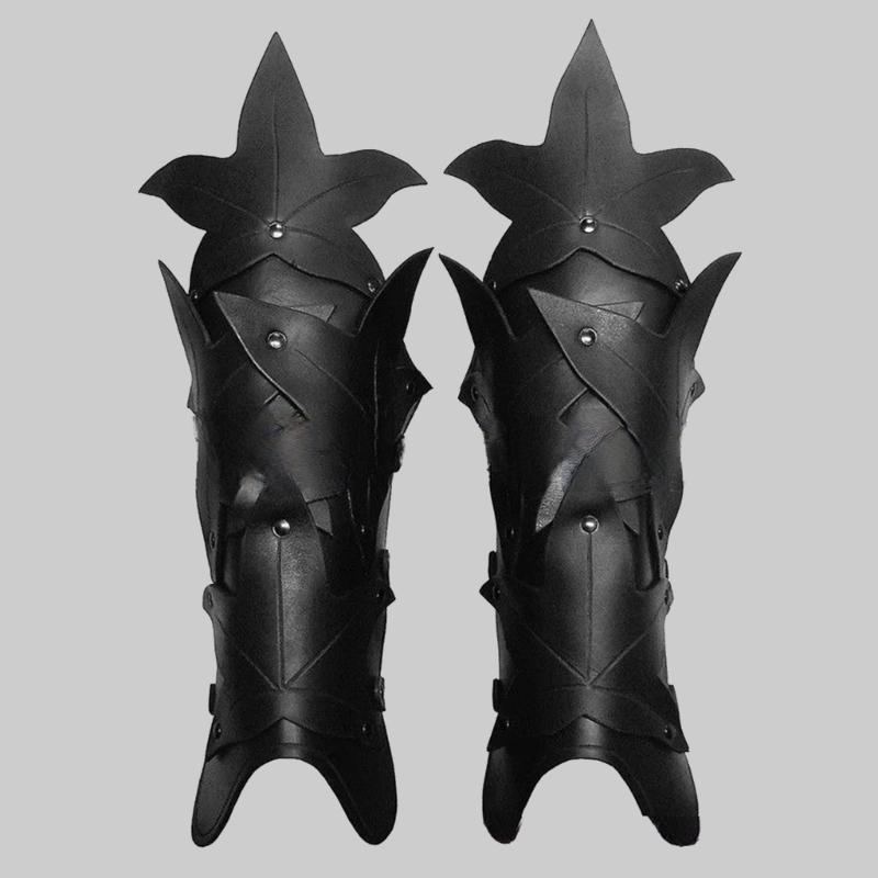 1 Pereche Apărătoare Braț Gotică Ajustabilă Cosplay Mănuși de Braț Medievale pentru Bărbați Femei Vintage Joc de Rol Petrecere Armură Apărătoare Braț