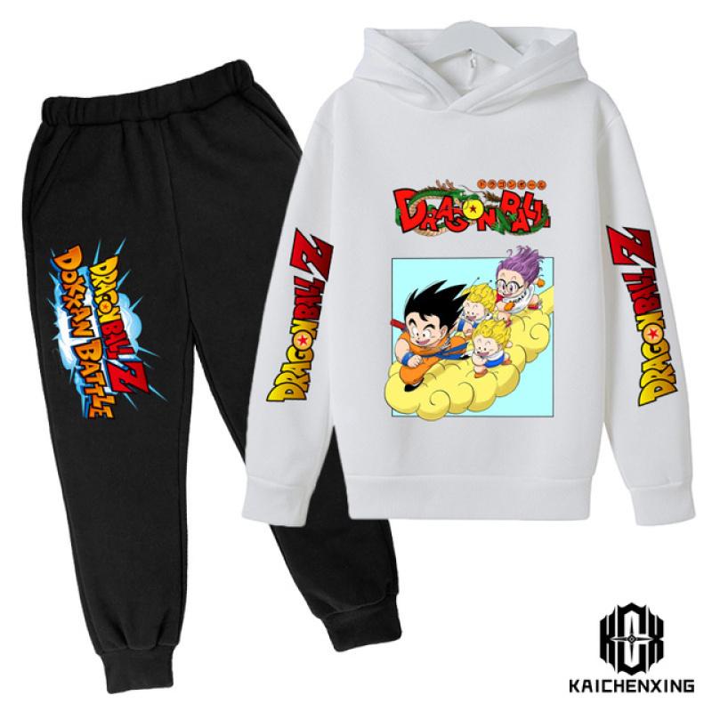 Anime Dragon Ball Z kapuutsikomplekt poistele Riided Lastele kapuutsid Anime riided Goku kapuuts, tüdrukute dressipluus 3-14a lastele