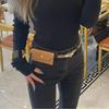 Ladies' High-End Cowhide Leather Belt and Waist Bag: Decorative Accessory for Coats, Dresses, and Trousers.