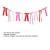 Valentine's Day Bow Garland for Bridal Shower Bachelorette Wedding Engagement Red Pink Ribbon Bow Banner for Mantle Wall Room Decor