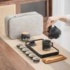 Portable Coarse Pottery Anti-scalding Hand Tea Set Storage Bag Outdoor Aoyama Kung Fu Teapot Ceramic Set