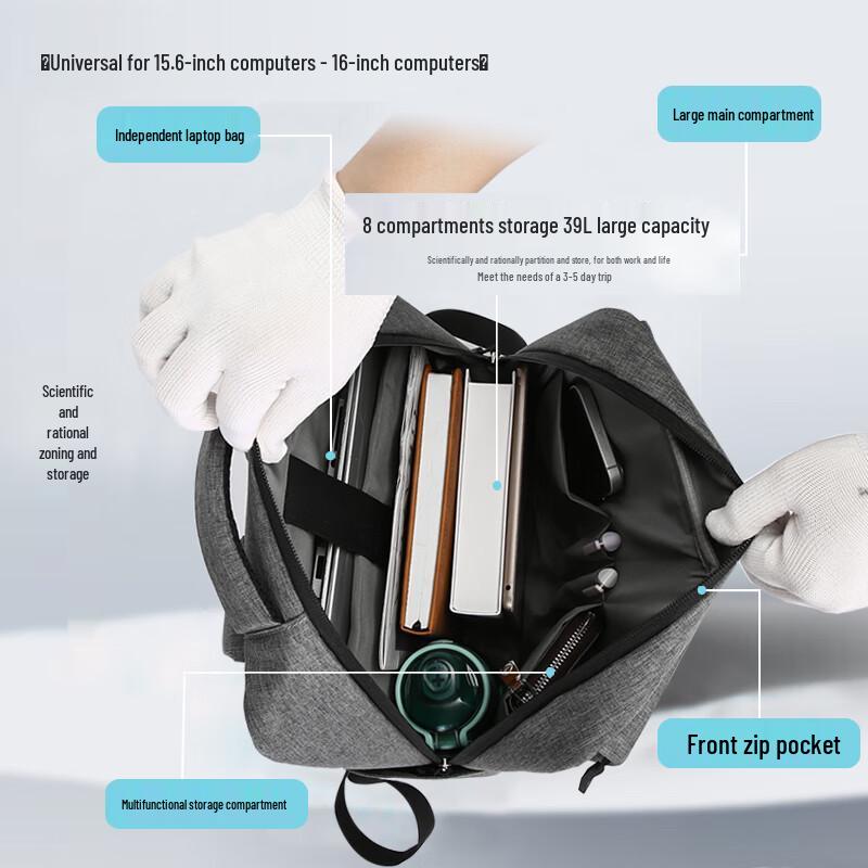BRINCH Business Travel Laptop Backpack