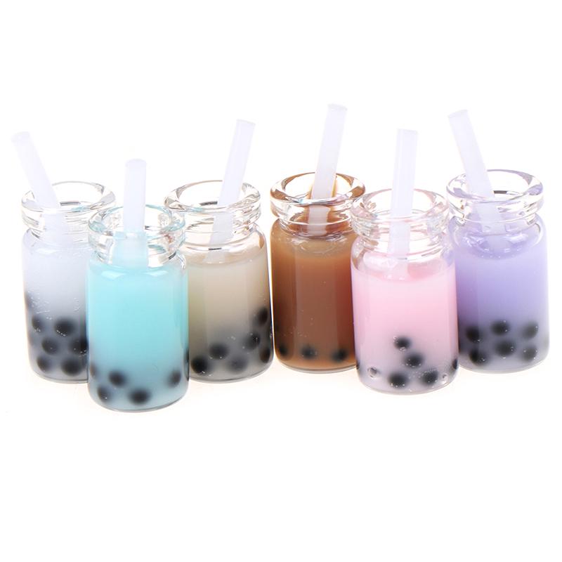 

3Pcs 1:12 Dollhouse Miniature Milk Tea Cups Mini Toys Doll House Decoration