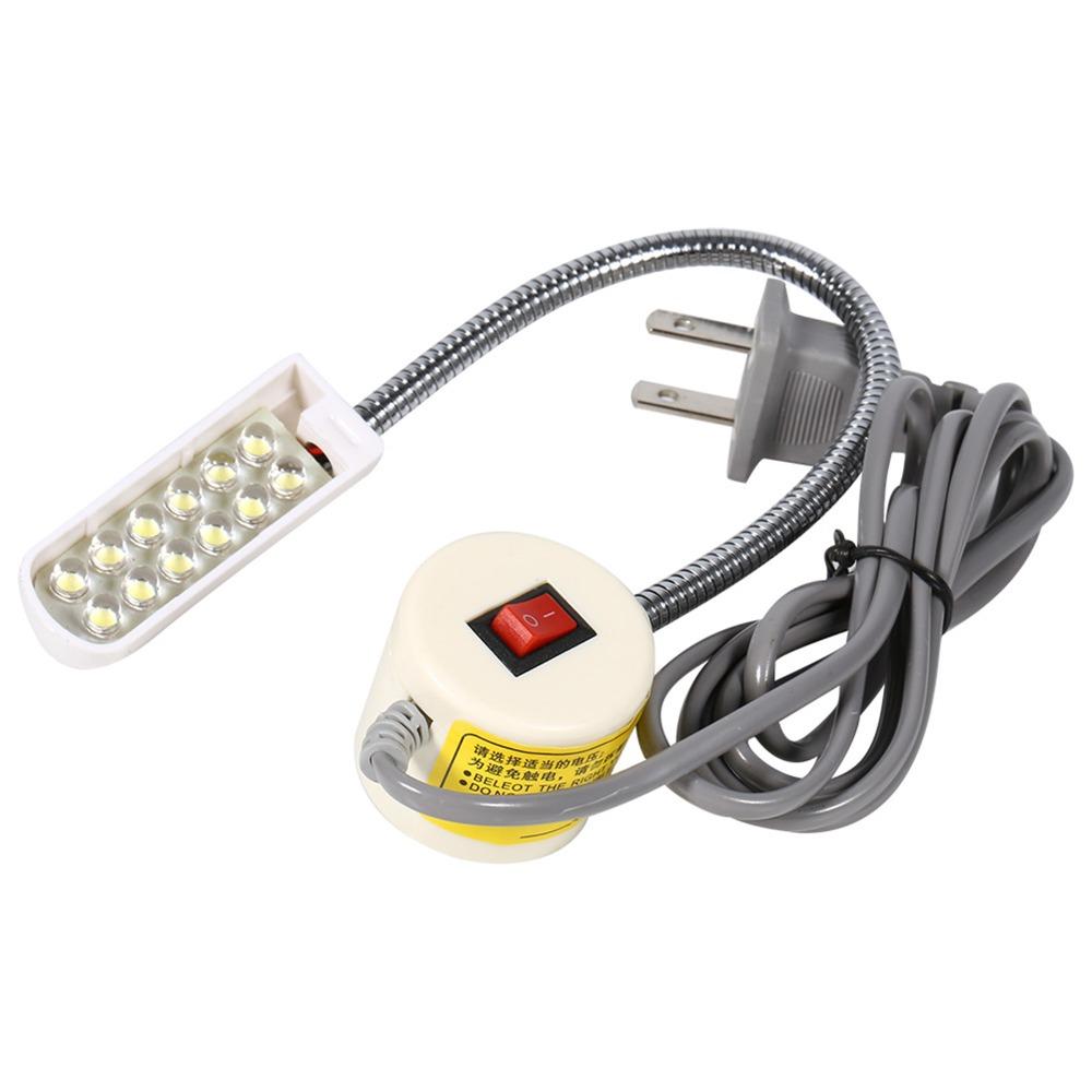 Flexible Gooseneck LED Work Lamp Magnetic Mounting Base Sewing Machine Lamp Home Tailor Store