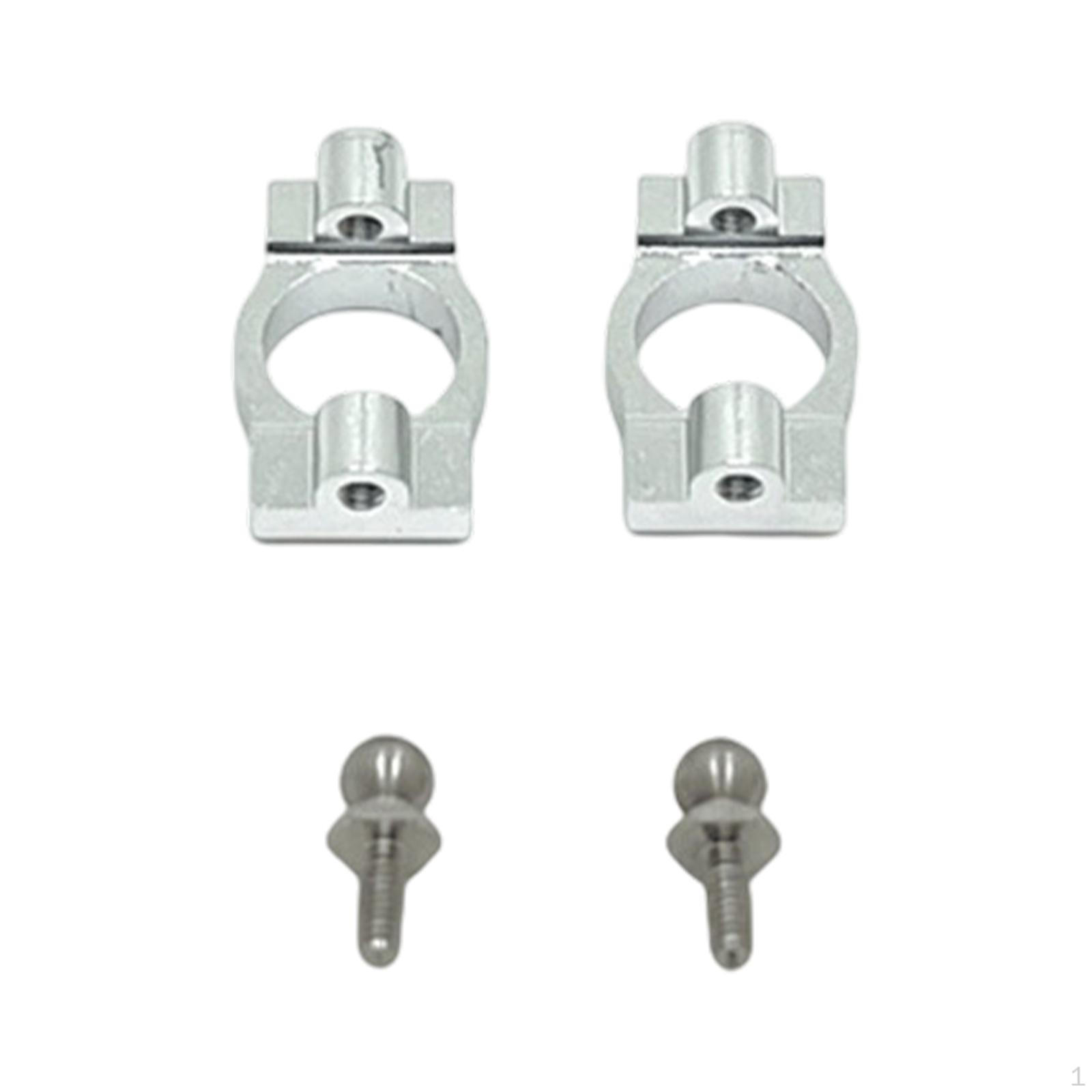 

C-Shaped Steering Blocks for RC Cars – Easy Installation Professional Modification Spare срібний