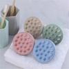 Scalp Massager Silicone Shampoo Brush with Soft Bristles for Hair Washing and Pet Grooming, Beige 8pcs