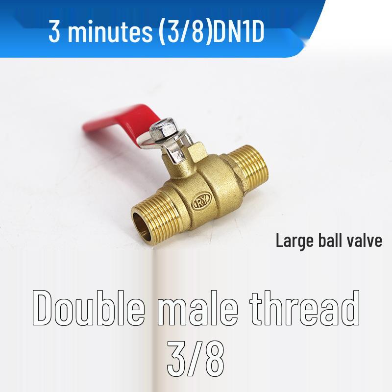 Pneumatic 4-Point Copper Ball Valve Switch for Air Compressor and Water Pipe, Internal/External Thread