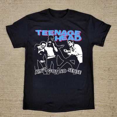 Retro Teenage Head Band In Tour Heavy Cotton Black T Shirt S5XL AG804 Unisex T-Shirt
