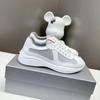 Men's Casual Trainers with Genuine Leather Uppers and Non-slip Rubber Soles; Breathable and Comfortable