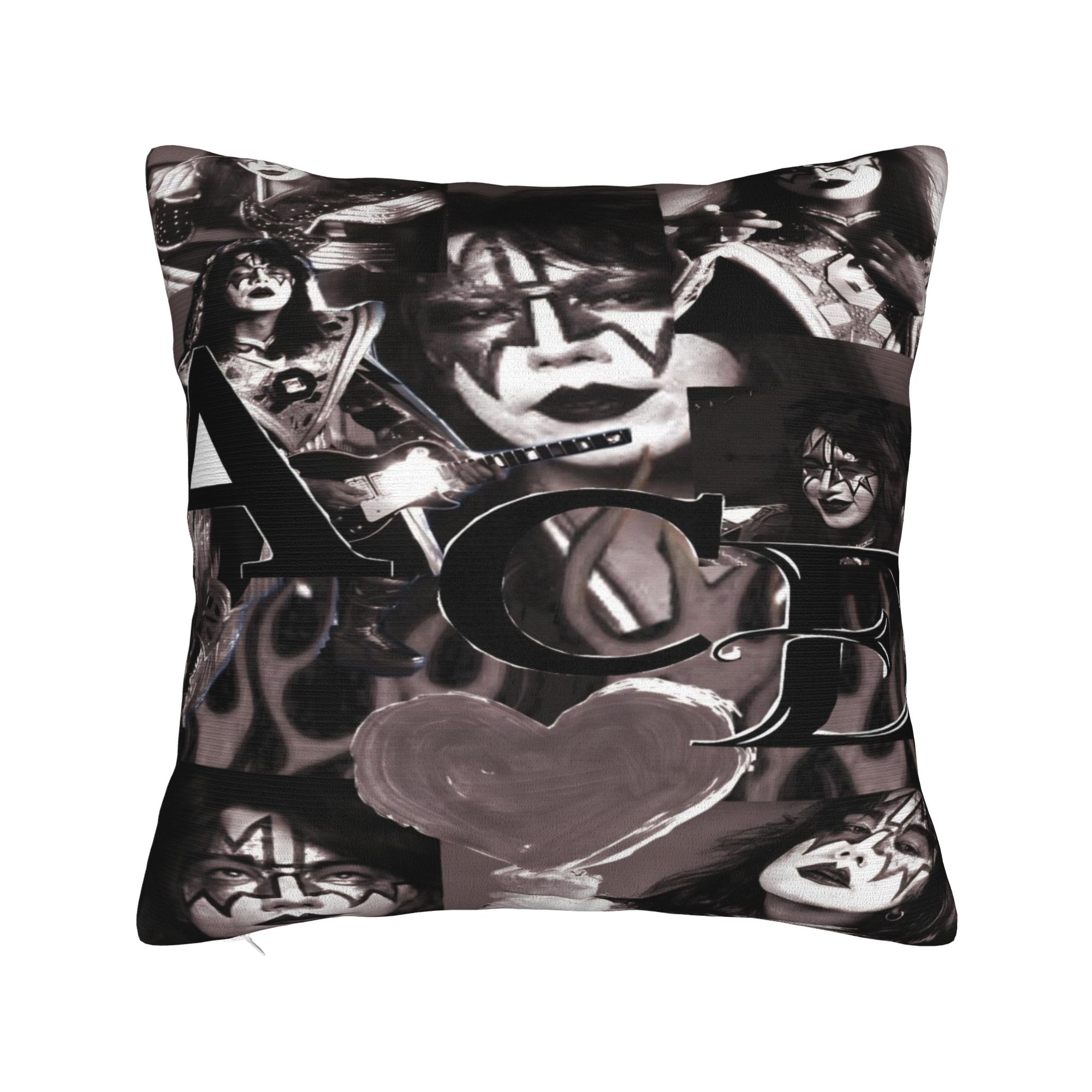 

New Style Car Ace Frehley The Spaceman 1951-2025Decoration Pillowcase Stuff Kiss Band Pillow Covers Square Multi-Size 30cmx30cm