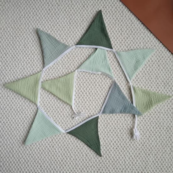 Vimpelbanner Vimpelflagg Barneromsgirland Stoff Babybanner Trekantvimpler Streamers