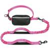 Adjustable Retractable Dog Leash With Waist Belt Pack Walking Running Training Reflective Nylon