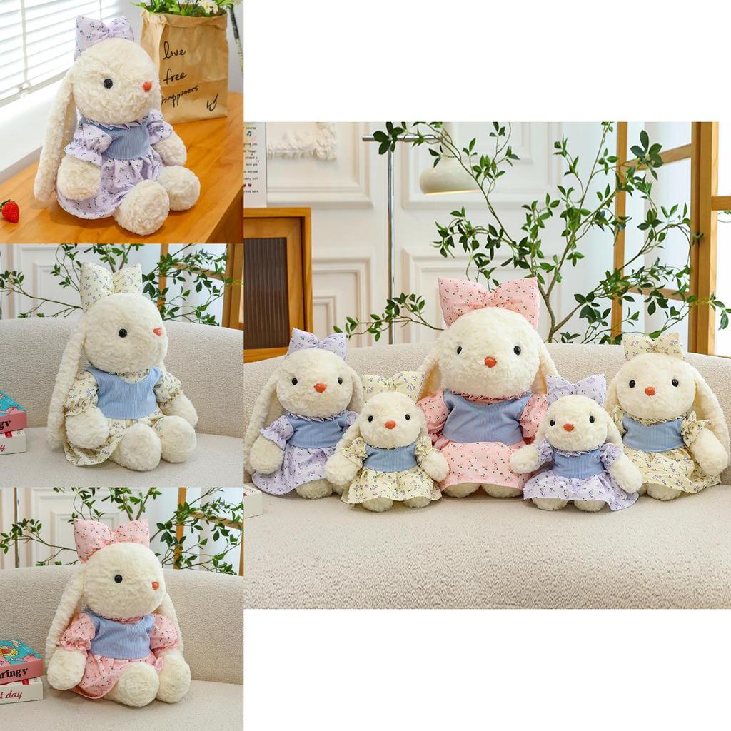 Adorable Bunny Rabbit Plush Keychain And Backpack Charm Cute Animal Design