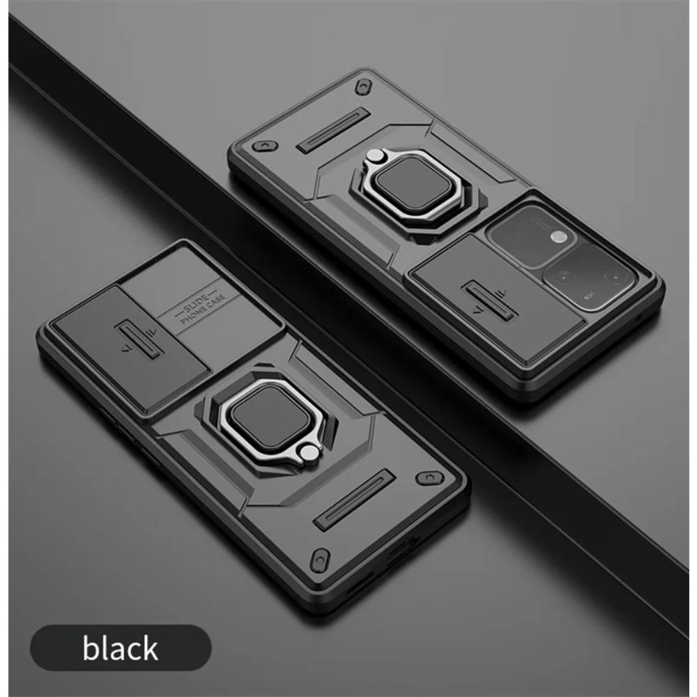 Armor Shockproof Case for Vivo V30 Pro Protective Cover Ring Magnetic Car Holder Business Full Protection Cover