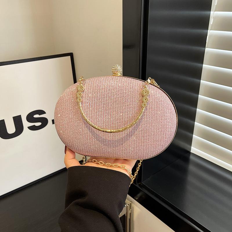Fashion Acrylic Solid Color Crossbody Bag 2025 Hot Selling Designer Chain Popular Versatile Concise Western Style Shoulder Bag
