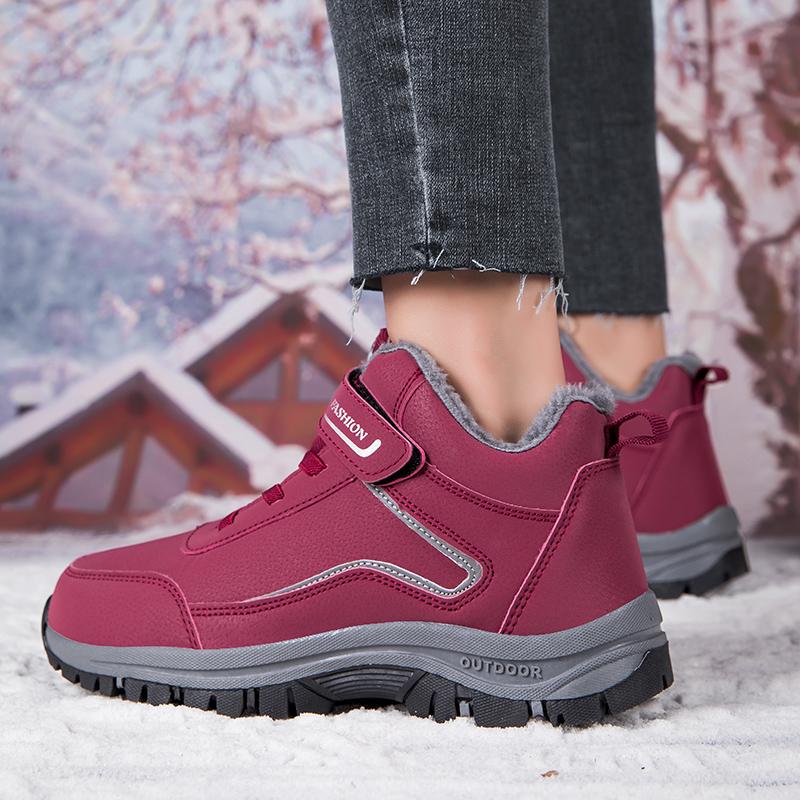 New Boots Men 2024 Winter Work Cotton Shoe Platform Comfortable Sneakers Outdoor Wear Resistant Warm Casual Plush Snow Boots