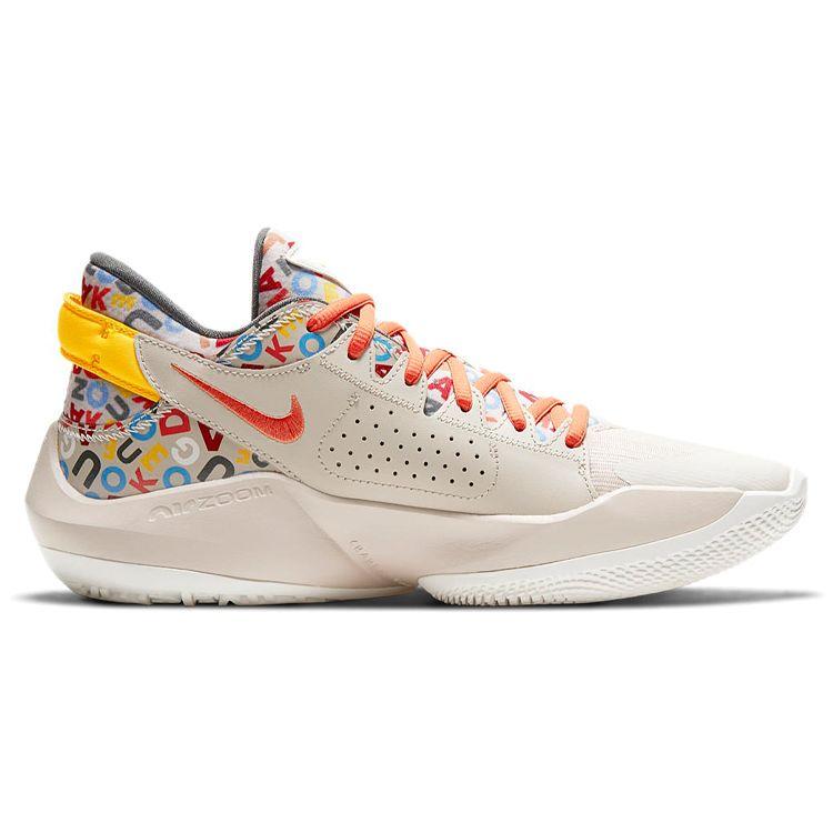 Nike Zoom Freak 2 Letter Bro Unisex Sneakers Multi-Color Desert-Sand Sail CW3162-001