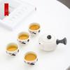 Bashting Snowflake Glaze Ceramic Kung Fu Tea Set