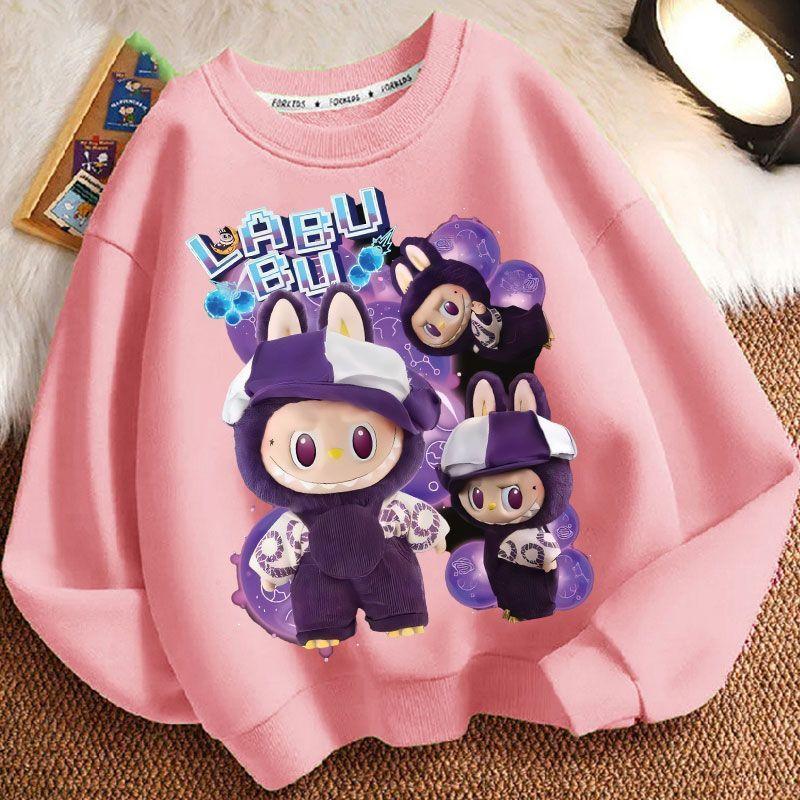 Children's Round-neck Hoodies, Cute Long-sleeved Hoodies for Boys and Girls In Spring and Autumn