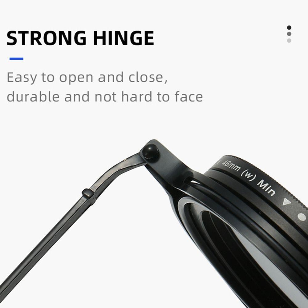 ND-Filter Verstellbare Dimmbrille 9 Stufen Angel-Sonnenbrille Modische Brille Fahren