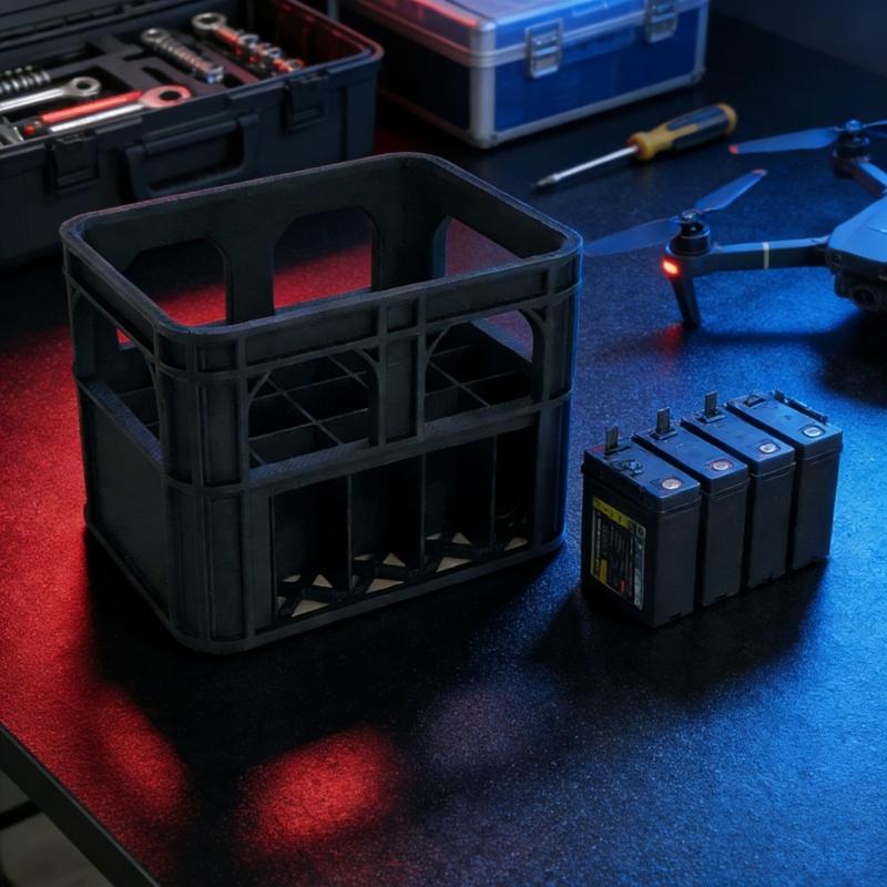 Efficient Battery Storage Box for 3A Cells Holder Stackable Clear Plastic Case with Multiple Dividers for Convenience