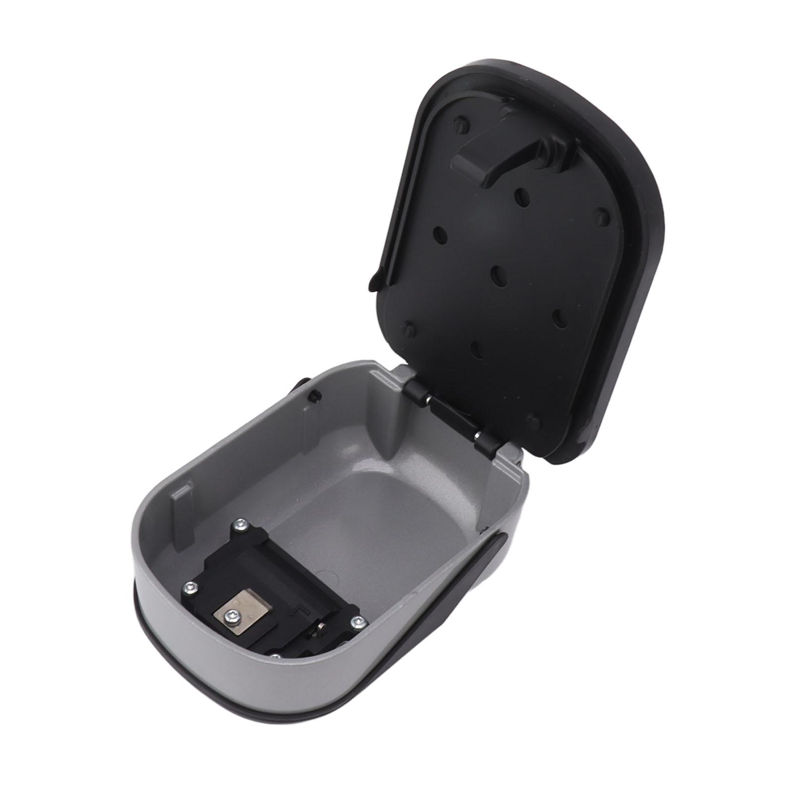 

Key Lock Box Safe Security Wall Mounted Waterproof Password Combination Lock Storage Box for House Key Flash Silver