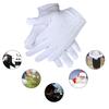 1 Paar Weiße Baumwollhandschuhe Herren Formell Smoking Uniformhandschuhe Ehrengarde Parade Zeremonie Kostüm Cosplay Münze Schmuck Butlerhandschuh