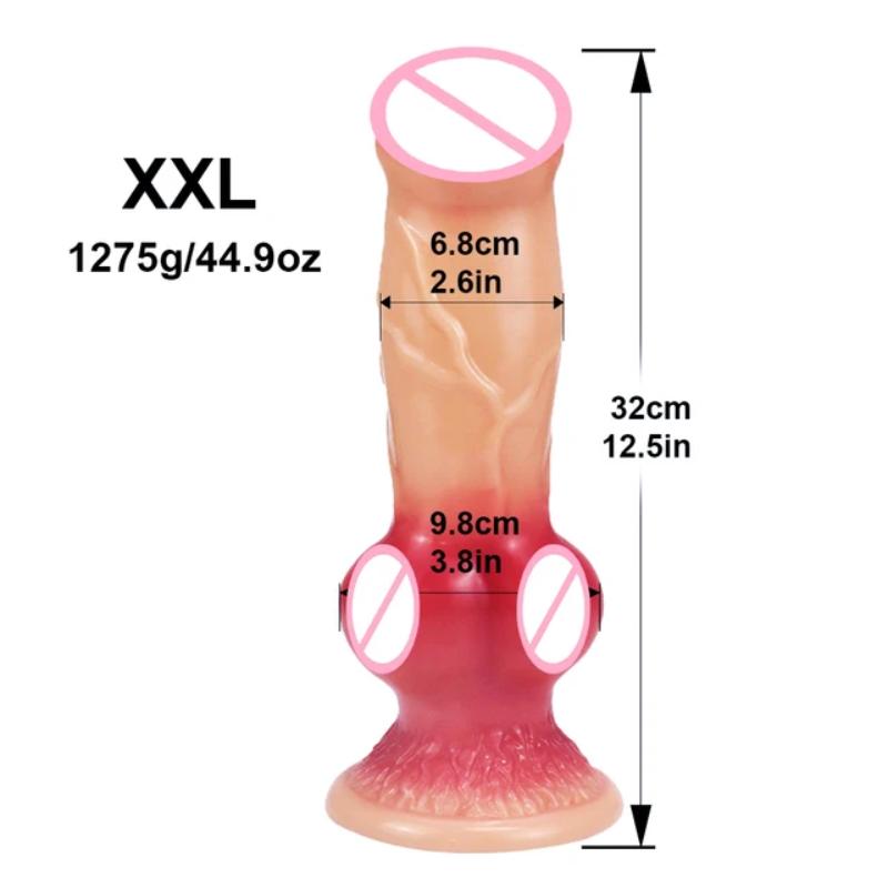 Huge Dog Cock Dildo, Simulated Penis, Animal Dildo, Sex Toy, Butt Plug, Female Masturbation Device, Women's Adult Products 18+