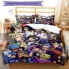 3pcs JoJo's Bizarre Adventure1 pattern bedding set duvet cover set includes duvet cover &pillowcases, perfect all season bedroom decoration & gift