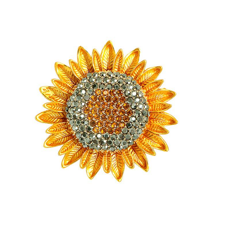 Matte Gold Pearl Wheat Ear Corsage Brooch for Women - High-End Versatile Pin with Anti-Exposure Design