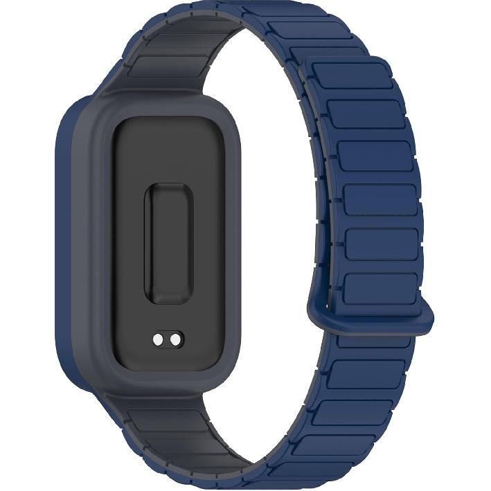 2 Pack Bands Compatible with Xiaomi Smart Band 9 Active Band for Men and Women,Adjuseable Magnetic Sport Silicone Replacement Strap for Xiaomi Smart