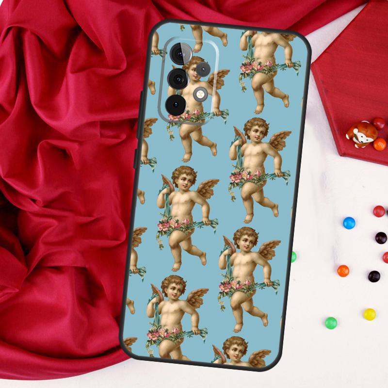 Renaissance Angels In Sky For Samsung Galaxy A55 A53 A33 A13 A35 A15 A36 A56 A26 A16 A22 A32 A52 A54 A34 A06 A05 Case
