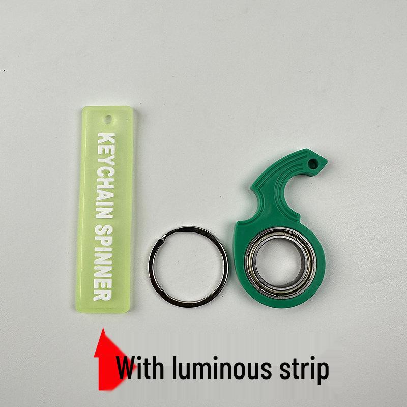 Second Gen Fingertip Fidget Keychain Spinner - Anti-Anxiety Toy