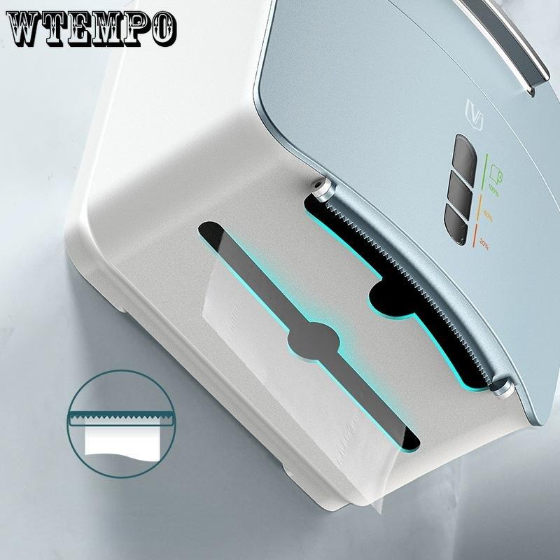 WTEMPO Toilet Tissue Box Waterproof Bathroom Toilet Hole-free Wall-hanging Multifunctional Toilet Roll Paper Drawer