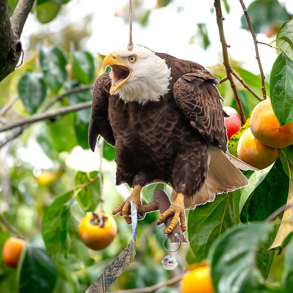 

Hanging Bird Repellent Eagle Bell Ornament - Pastoral Orchard Wind Chime Decoration