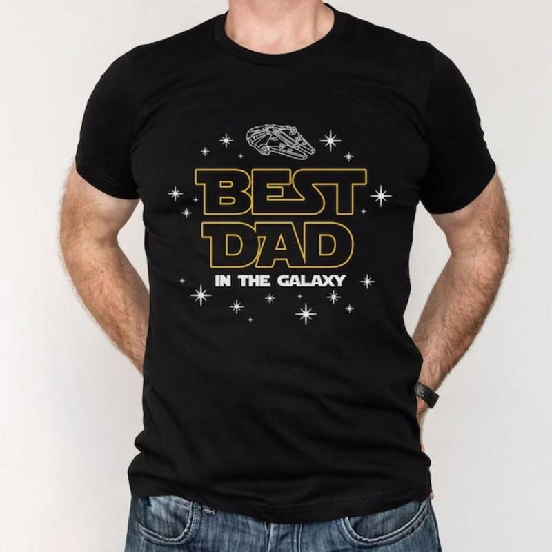 The Best Dad In The Galaxy Unisex T-Shirt, Fathers Day Gift, Gift For Dad, Husband Gift XL
