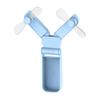 Folding Electric Fan Double Headed Portable Handheld Mini USB Fan for Outdoor Indoor Office Travel
