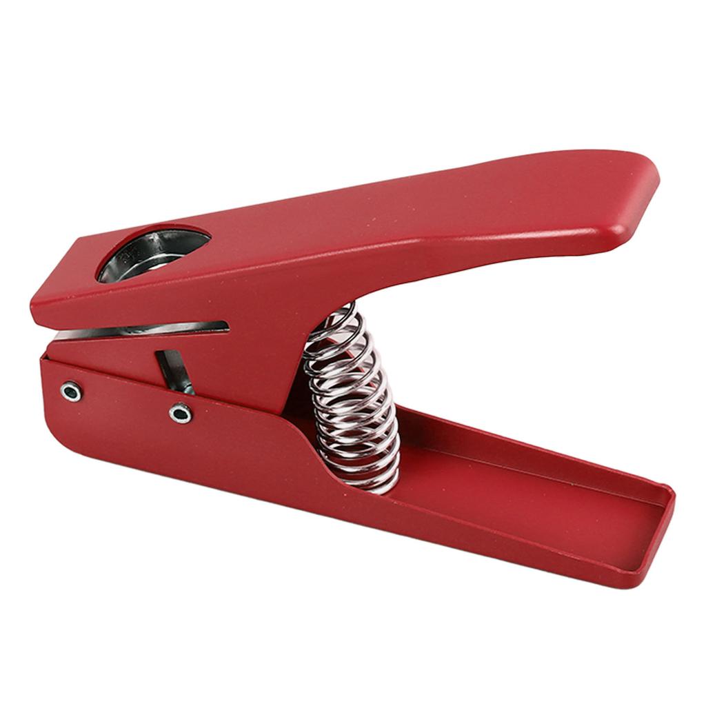 Gitarrenplektrum Lochstanzer Größe Verstellbar Multifunktional Tragbar Gitarrenplektrum Schneider Maker Rot