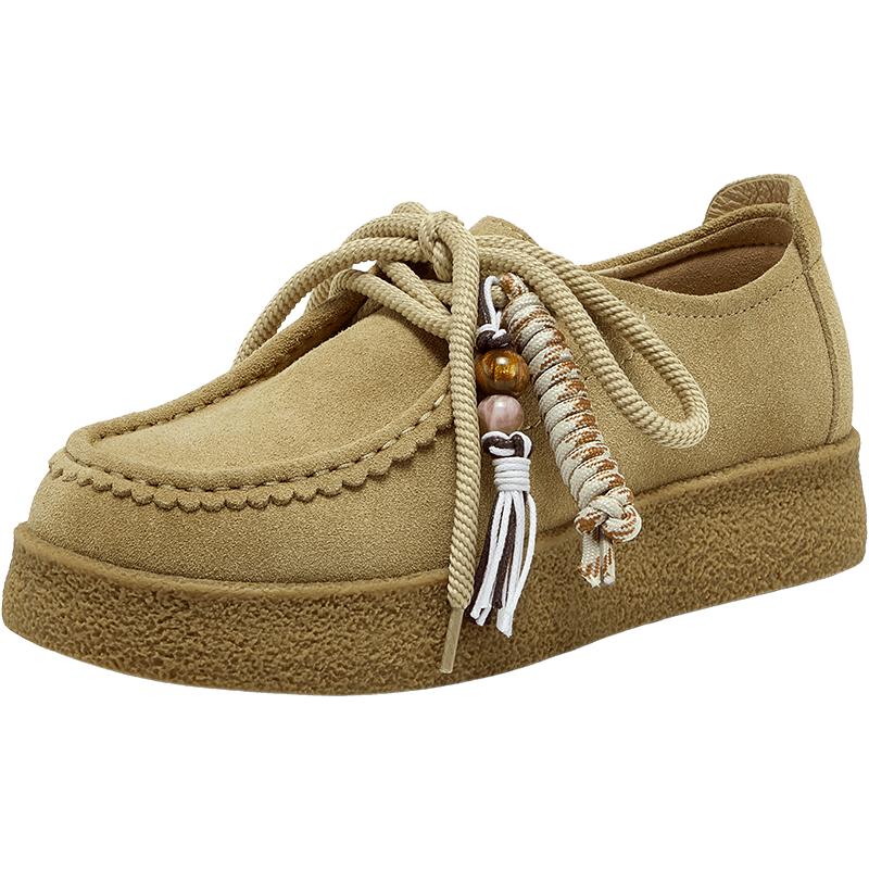 Bata Women s Split Leather Casual Platform Oxford Shoes 78838CM5 37