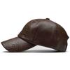 Winter Males Cap PU Leather Baseball Cap Men Snapback Hat Trucker Cap Dad Hat