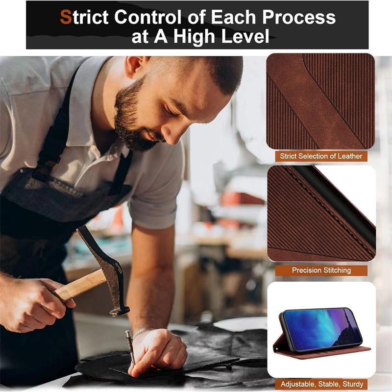 Leather Case For OPPO Reno 4F 7Z 8Z 8T 4 5 6 7 8 Lite Pro 9 4G 5G Card Slot Flip Wallet Cover Casing